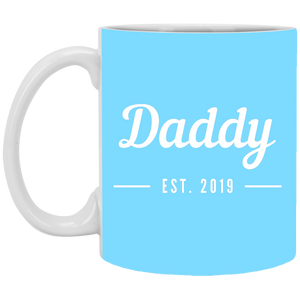 XP8434 11 oz. White Mug Unique design Daddy est. 2019