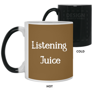 21150 11 oz. Color Changing Mug Unique design Listening Juice