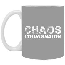 Load image into Gallery viewer, XP8434 11 oz. White Mug Unique design Chaos Coordinator