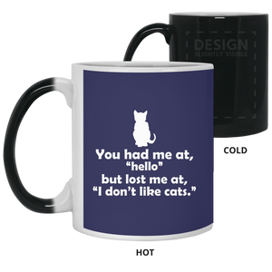 21150 11 oz. Color Changing Mug Unique design Hello Cats