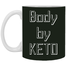 Load image into Gallery viewer, XP8434 11 oz. White Mug Unique design Body By Keto