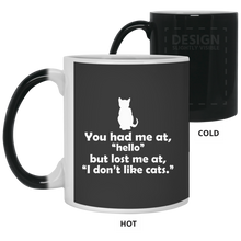 Load image into Gallery viewer, 21150 11 oz. Color Changing Mug Unique design Hello Cats