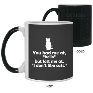 21150 11 oz. Color Changing Mug Unique design Hello Cats