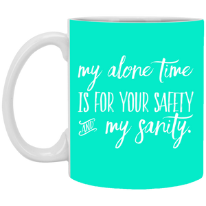 XP8434 11 oz. White Mug Unique Design Sanity