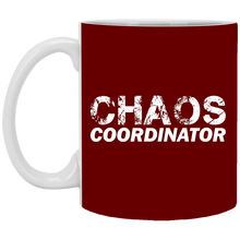 Load image into Gallery viewer, XP8434 11 oz. White Mug Unique design Chaos Coordinator