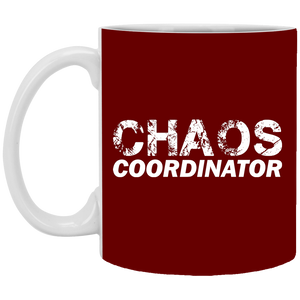 XP8434 11 oz. White Mug Unique design Chaos Coordinator