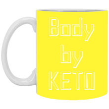 Load image into Gallery viewer, XP8434 11 oz. White Mug Unique design Body By Keto