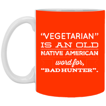 Load image into Gallery viewer, XP8434 11 oz. White Mug Unique design Bad Hunter