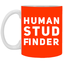 Load image into Gallery viewer, XP8434 11 oz. White Mug Unique design Human Stud Finder