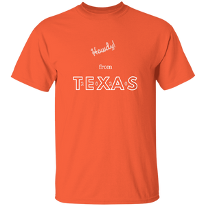 G500B Youth 5.3 oz 100% Cotton T-Shirt Unique design Howdy From Texas 2020