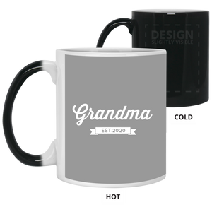 21150 11 oz. Color Changing Mug Unique design Grandma est. 2020