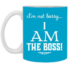 Load image into Gallery viewer, XP8434 11 oz. White Mug Unique design Bossy