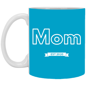 XP8434 11 oz. White Mug Unique design Mom est. 2020