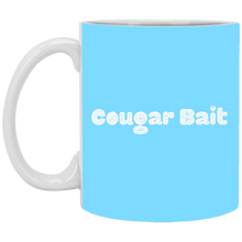 Load image into Gallery viewer, XP8434 11 oz. White Mug Unique design Cougar Bait