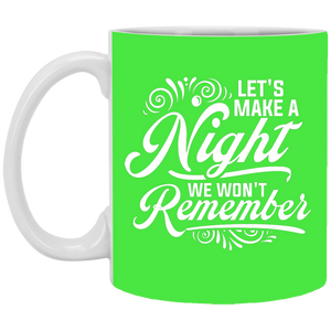 XP8434 11 oz. White Mug Unique design Night We Won't Remember