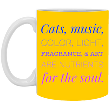 Load image into Gallery viewer, XP8434 11 oz. White Mug Unique design Soul-blue