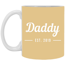 Load image into Gallery viewer, XP8434 11 oz. White Mug Unique design Daddy est. 2019