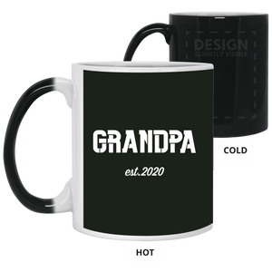 21150 11 oz. Color Changing Mug Unique design Grandpa est. 2020