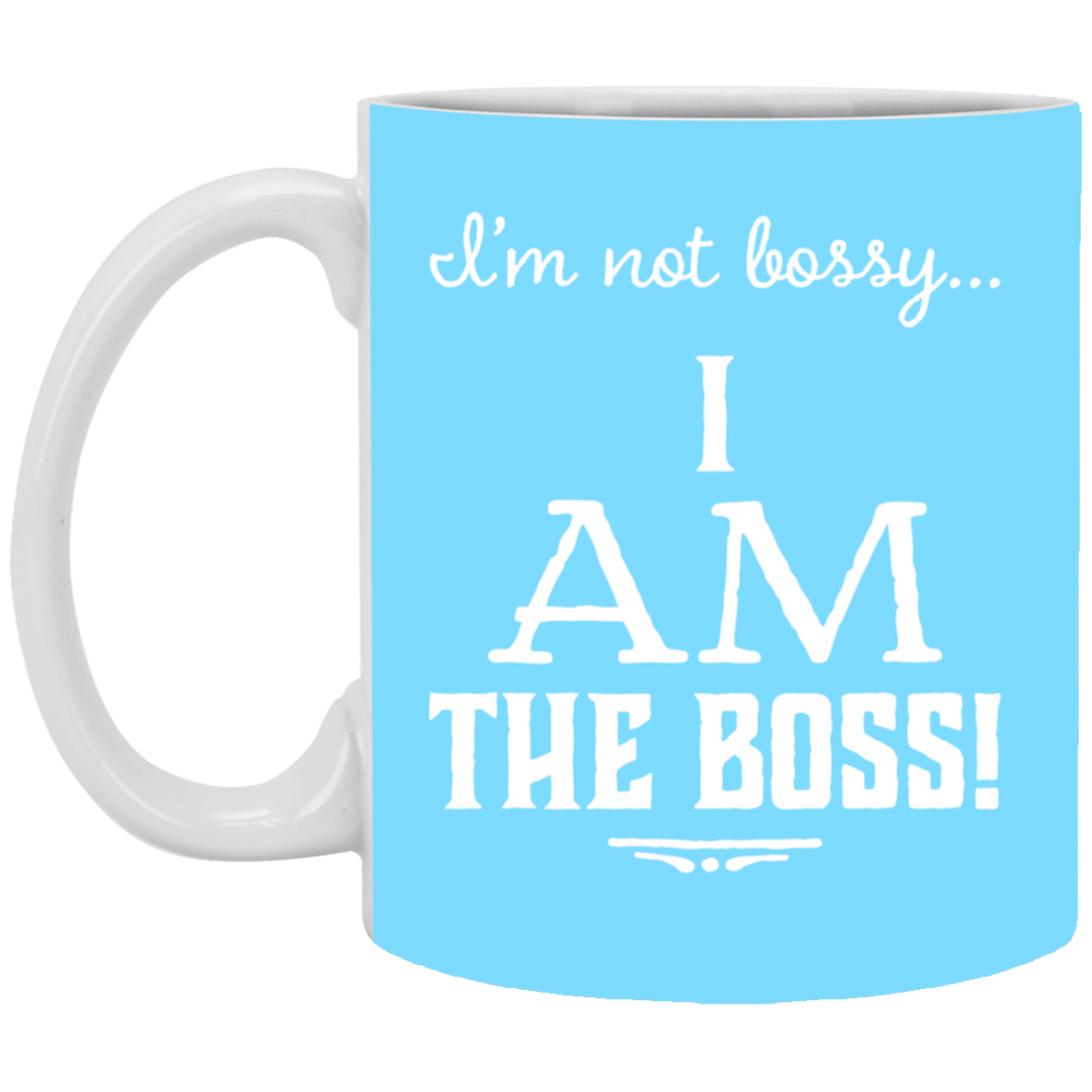 XP8434 11 oz. White Mug Unique design Bossy