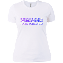 Load image into Gallery viewer, NL3900 Next Level Ladies&#39; Boyfriend T-Shirt Unique design Thought Bubbles-color