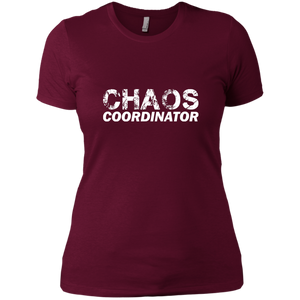 NL3900 Next Level Ladies' Boyfriend T-Shirt Unique design Chaos Coordinator