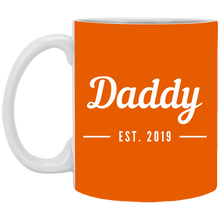 Load image into Gallery viewer, XP8434 11 oz. White Mug Unique design Daddy est. 2019