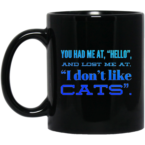 +Unique design Hello Cats-blue mug