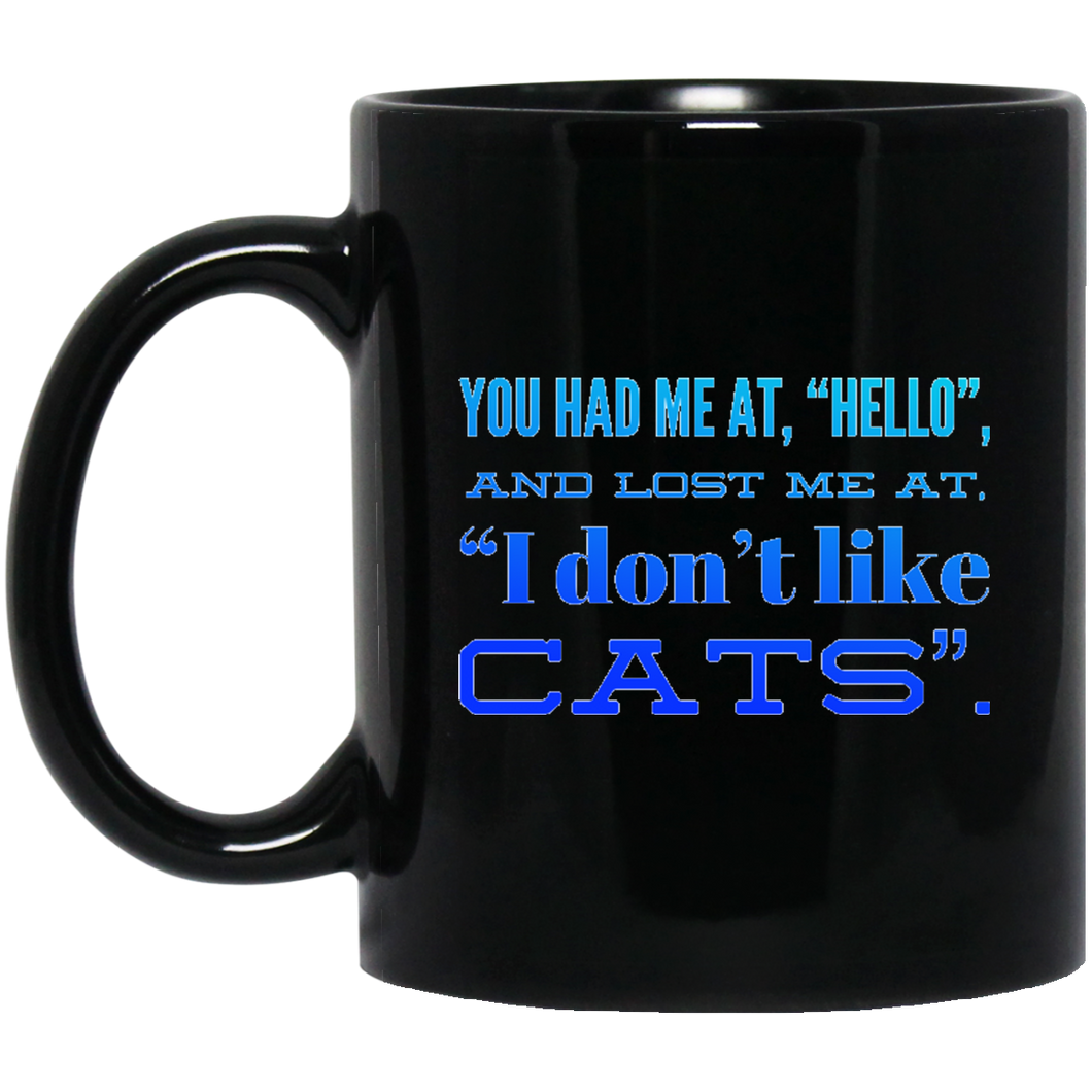 +Unique design Hello Cats-blue mug