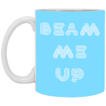 Load image into Gallery viewer, XP8434 11 oz. White Mug Unique Design Beam Me Up