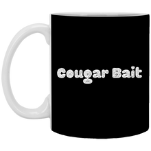 Load image into Gallery viewer, XP8434 11 oz. White Mug Unique design Cougar Bait