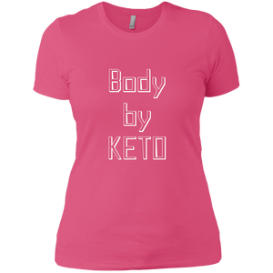 NL3900 Next Level Ladies' Boyfriend T-Shirt Unique design Body By Keto