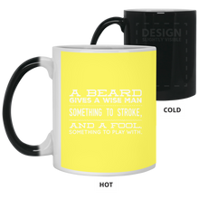 Load image into Gallery viewer, 21150 11 oz. Color Changing Mug Unique design Beard Wise Man