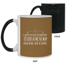 Load image into Gallery viewer, 21150 11 oz. Color Changing Mug Unique design Look At Cats