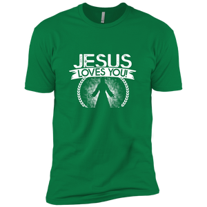 NL3600 Next Level Premium Short Sleeve T-Shirt Unique design Jesus Loves You