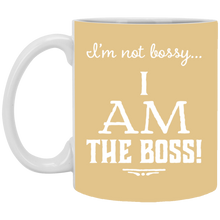 Load image into Gallery viewer, XP8434 11 oz. White Mug Unique design Bossy