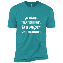 Load image into Gallery viewer, NL3600 Next Level Premium Short Sleeve T-Shirt Unique design Sniper On The Roof