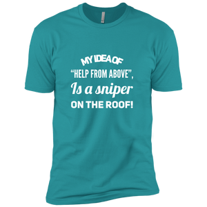 NL3600 Next Level Premium Short Sleeve T-Shirt Unique design Sniper On The Roof