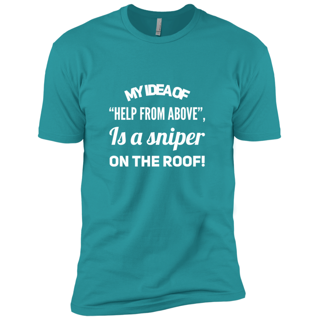 NL3600 Next Level Premium Short Sleeve T-Shirt Unique design Sniper On The Roof