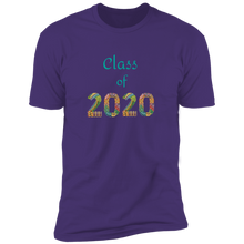 Load image into Gallery viewer, NL3600 Next Level Premium Short Sleeve T-Shirt Unique design Class of 2020-color for Graduating Seniors