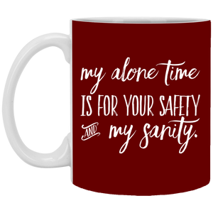 XP8434 11 oz. White Mug Unique Design Sanity