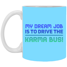 Load image into Gallery viewer, XP8434 11 oz. White Mug Unique design Karma Bus