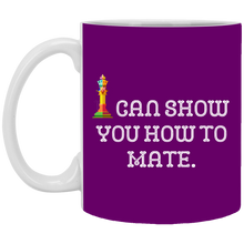 Load image into Gallery viewer, XP8434 11 oz. White Mug Unique design Show You How To Mate