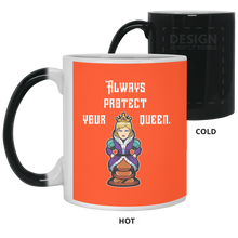 Load image into Gallery viewer, 21150 11 oz. Color Changing Mug Unique design Protect Your Queen