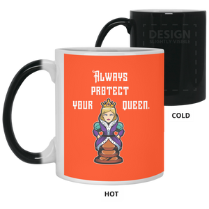 21150 11 oz. Color Changing Mug Unique design Protect Your Queen