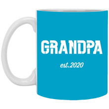 Load image into Gallery viewer, XP8434 11 oz. White Mug Unique design Grandpa est. 2020