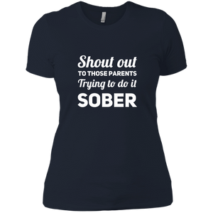 NL3900 Next Level Ladies' Boyfriend T-Shirt Unique design Sober