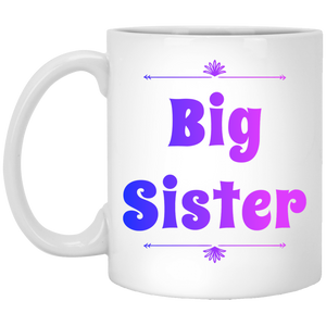 XP8434 11 oz. White Mug Unique design Big Sister