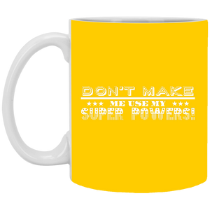 XP8434 11 oz. White Mug Unique design Super Powers