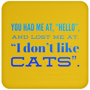 +Unique design Hello Cats-blue coaster