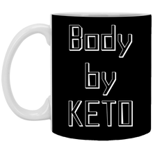 Load image into Gallery viewer, XP8434 11 oz. White Mug Unique design Body By Keto